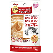 【48個セット】 アイシア MiawMiaw クリーミーずわいがに風味 40g