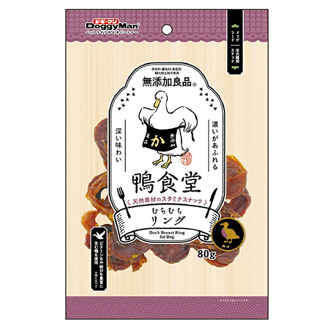 【48個仕掛ける】ドギーマンハヤシ ドギーマン 鴨学生食堂 むちむち輪っか 80g