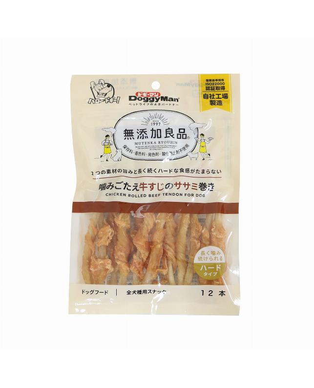 【48個仕掛ける】ドギーマンハヤシ ドギーマン無つけ加える良品噛みごたえ牛すじのササミ一巻き12本