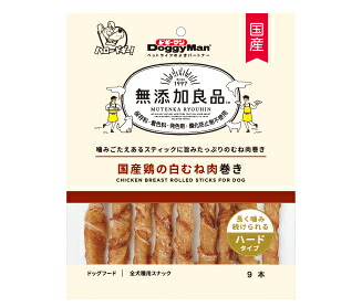 【12個セット】ドギーマンハヤシ 無添加良品 国産 鶏白むね肉巻き 9本