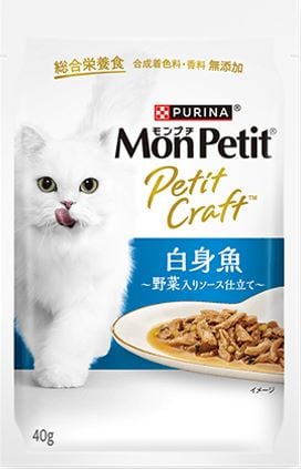 【48個セット】モンプチプチクラフト白身魚野菜入りソース仕立て40g