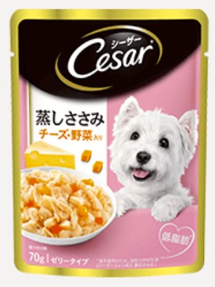 【80個セット】 マースジャパンリミテッド シーザー ごろっと蒸しささみ チーズ・彩り野菜入り70g