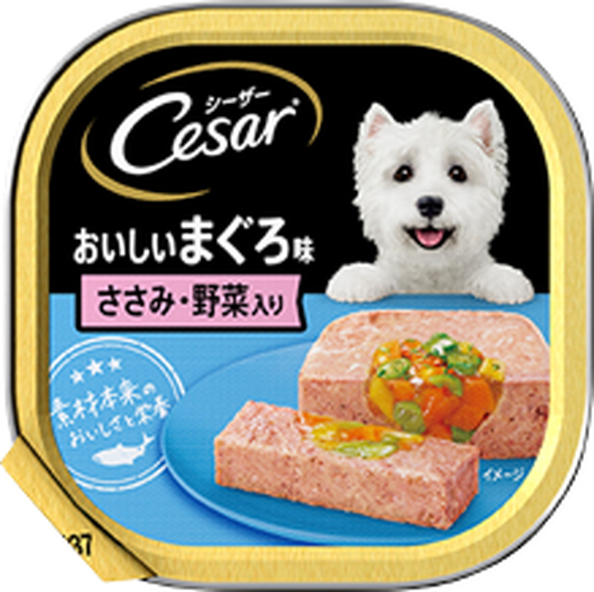 【48個セット】 マースジャパンリミテッド  シーザーおいしいまぐろ味ささみ・野菜入り100g