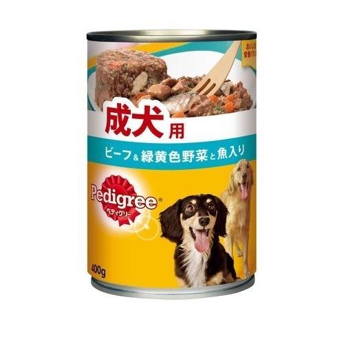 【24個仕掛ける】マースジャパンリミテッド ペディグリー成犬用牛肉＆緑黄色草片と魚入り口・入口400g