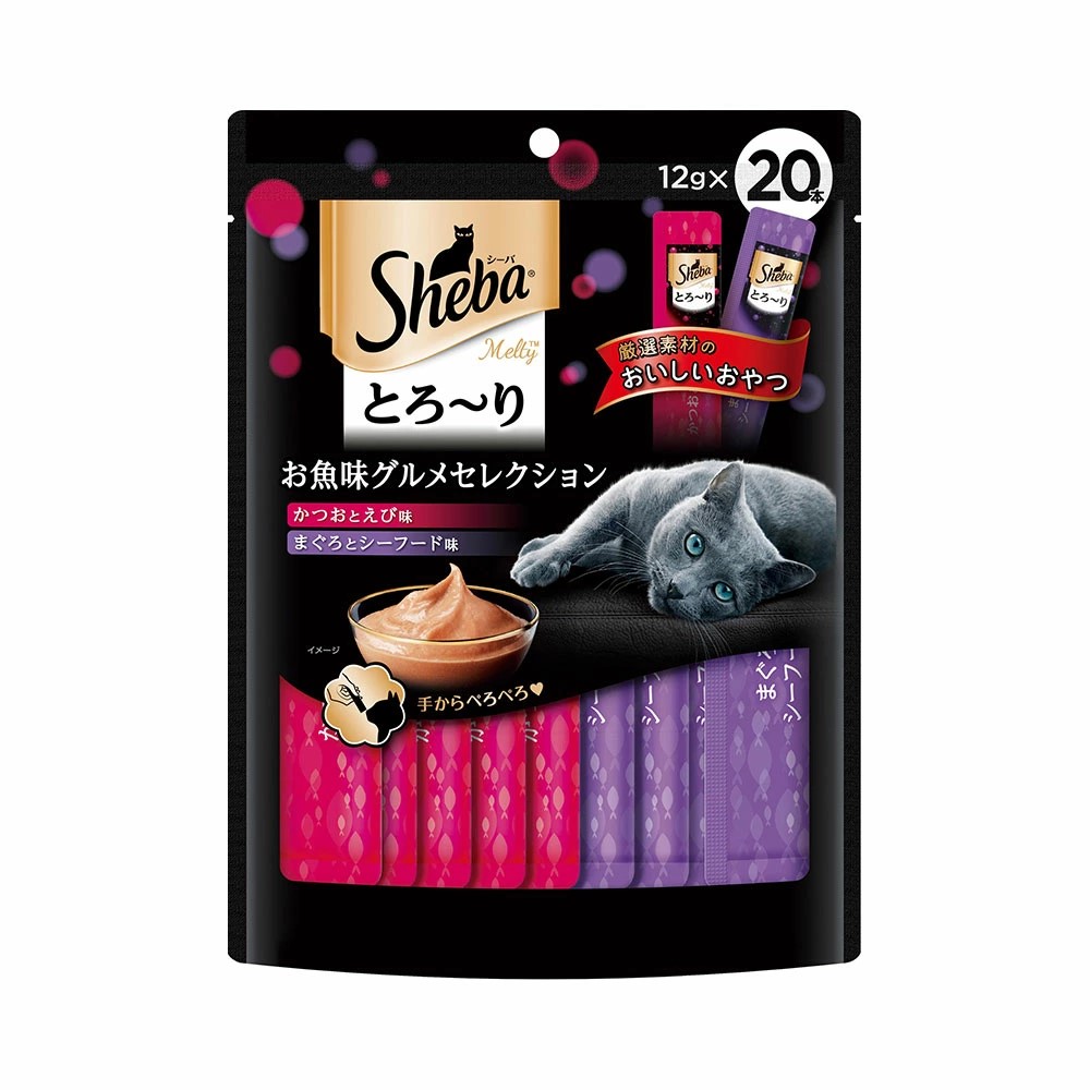 【20個セット】 マースジャパンリミテッド シーバ とろ～り メルティ お魚味グルメセレクション 12g×20本