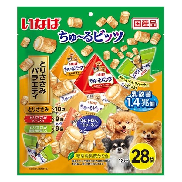 【8個仕掛ける】いなば愛玩動物ボンネット いなば ちゅ～るビッツ とりささみ多種多様さ （12g×28袋） その他-おやつ-ドッグフード・サプリメント