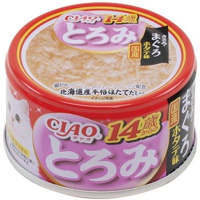 【48個セット】いなばペットフード CIAOとろみ14歳からのささみ・まぐろホタテ味80g|スペシャルスペース ペット館