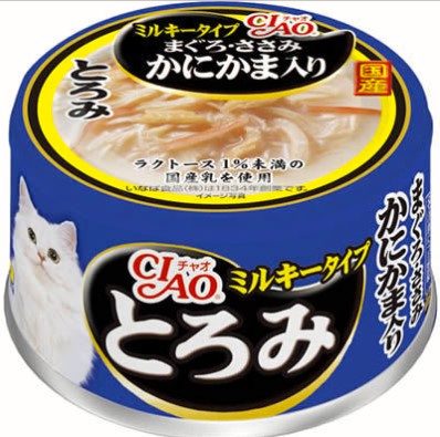 【48個セット】いなばペットフード CIAOとろみミルキータイプまぐろ・ささみかにかま入り80g｜スペシャルスペース　ペット館