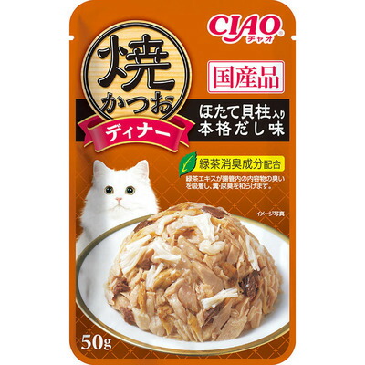 【96個仕掛ける】 いなば愛玩動物ボンネット 焼かつお晩さん会ほたて内転筋入り口・入口本格だし味50g