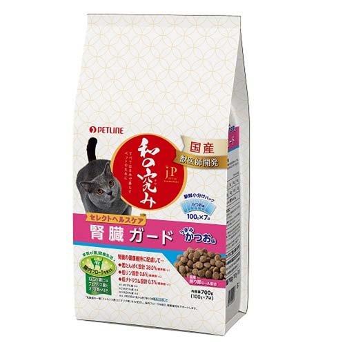 【12個セット】 ペットライン　JPスタイル 和の究み セレクトヘルスケア 腎臓ガード かつお味700g
