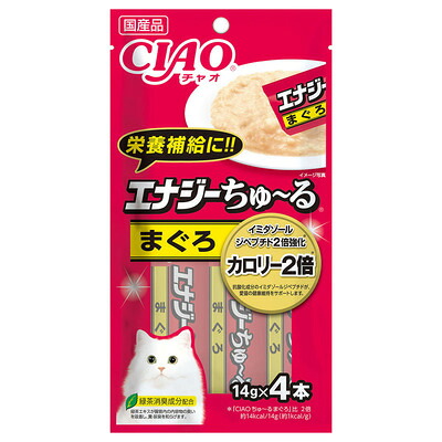 【48個セット】いなばペットフード CIAOエナジーちゅ～るまぐろ14g&times;4本｜スペシャルスペース　ペット館