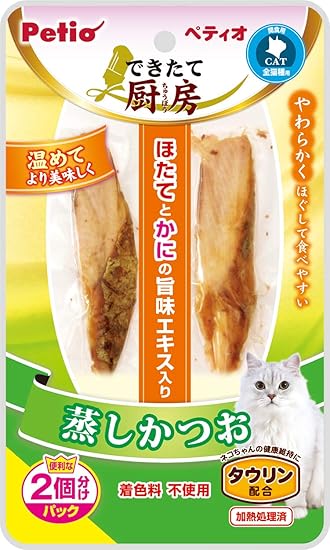 【60個仕かける】ペティオできたて勝手もと猫蒸しかつお2本入 ドッグフード・サプリメント-犬用品