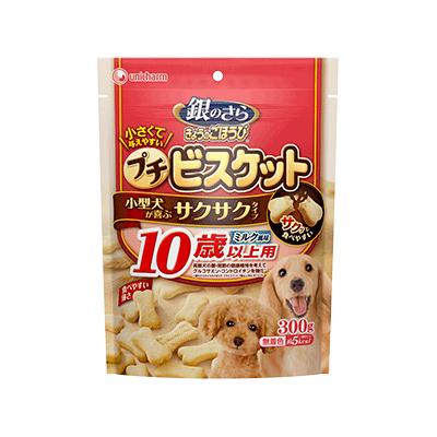 【20個セット】ユニ・チャーム 銀のさらきょうのごほうびプチビスケットミルク風味300g