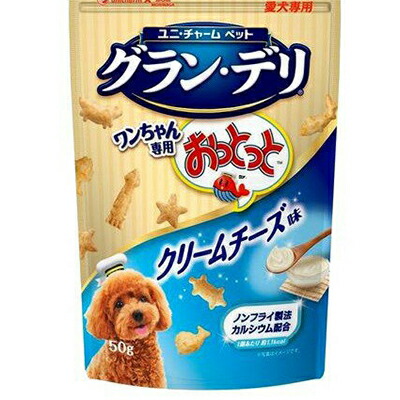 【24個セット】ユニ・チャーム グラン･デリワンちゃん専用おっとっとクリームチーズ味50g