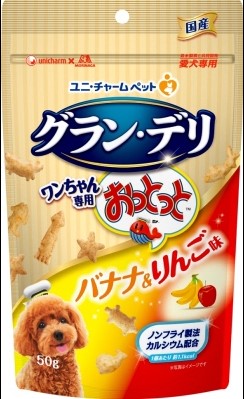 【36個セット】ユニ・チャーム グラン・デリワンちゃん専用おっとっとバナナ&りんご味50g|スペシャルスペース ペット館