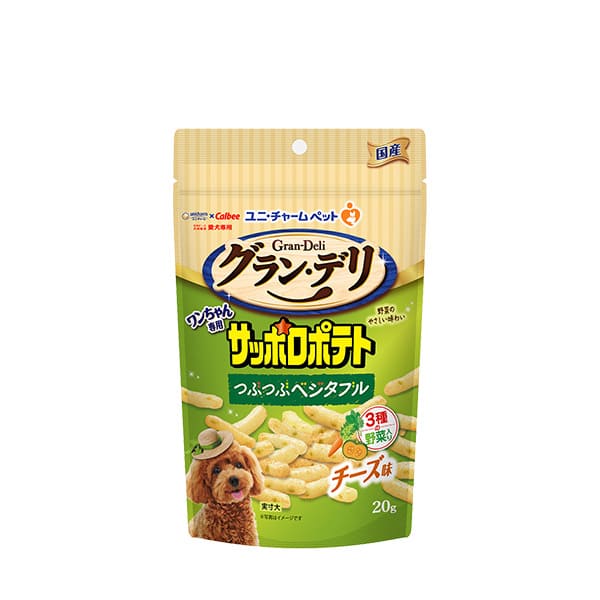 【36個仕掛ける】ユニ・チャーム グラン・デリ 一お父ちゃん専用 サッポロジャガタラ芋 つぶつぶ蔬菜 乾酪味 20g 犬用品-ドッグフード・サプリメント