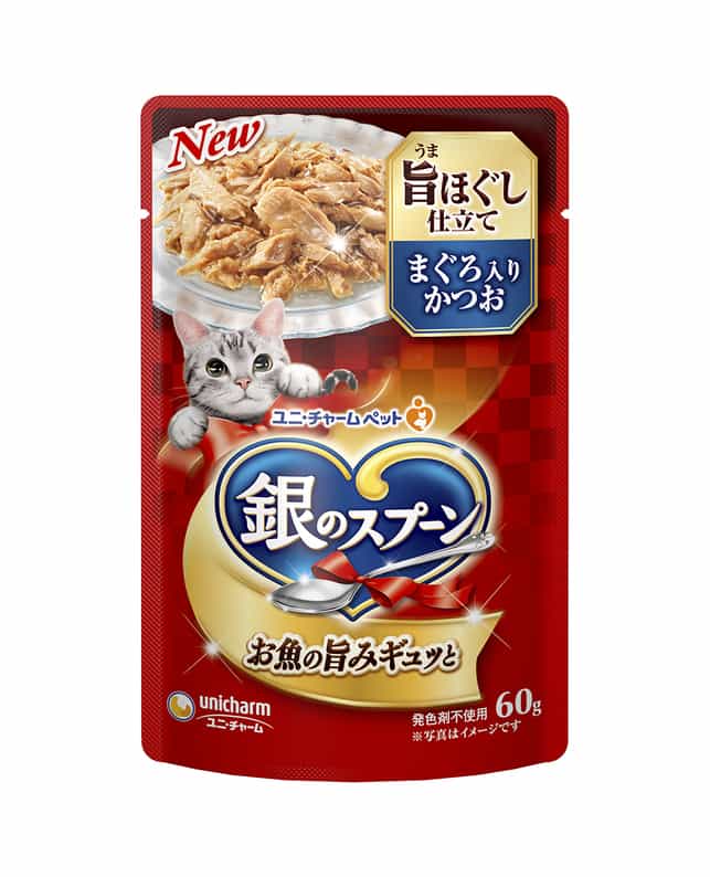 【48個セット】銀のスプーンパウチ旨みほぐし仕立てまぐろ入りかつお60g