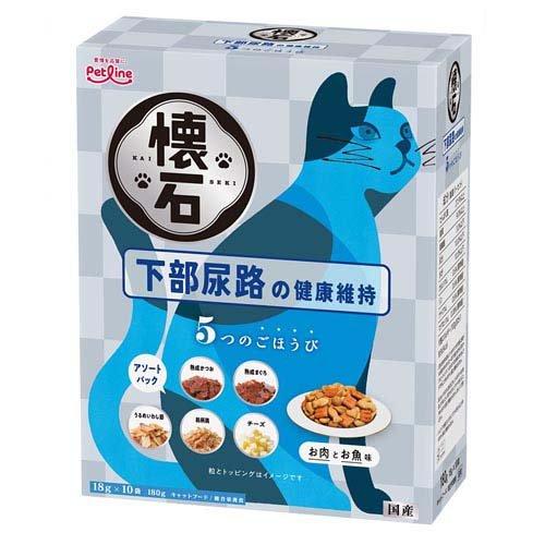 【12個セット】 ペットライン 懐石 5つのごほうび 下部尿路の健康維持180g