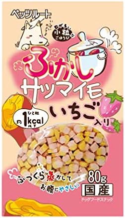 【60個仕掛ける】ペッツルート 素粒子ごほうびふかし薩摩芋いちご入り口・入口80ｇ ドッグフード・サプリメント-ペット・ペットグッズ