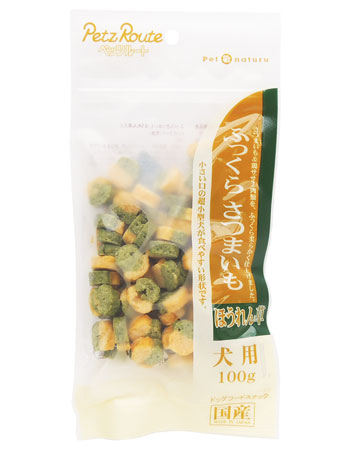 【24個セット】ペッツルート ペットネイチャーふっくらさつまいもほうれん草100ｇ