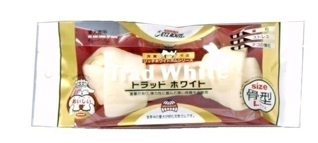 【8個仕掛ける】ペッツルート トラッドホワイトガム トラッドホワイトガム骨型L