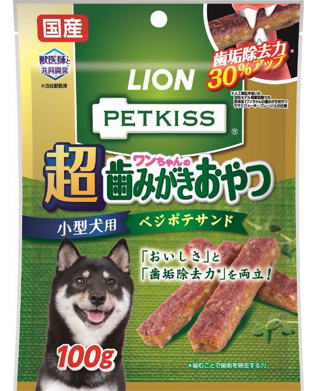 【36個セット】ライオンペット PETKISSワンちゃんの超歯みがきおやつベジポテサンド100g|スペシャルスペース ペット館
