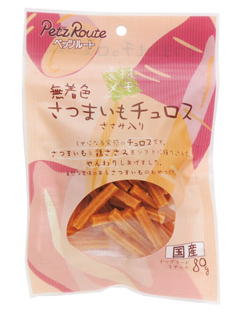 【24個セット】ペッツルート 素材メモ 素材メモさつまいもチュロス80ｇ