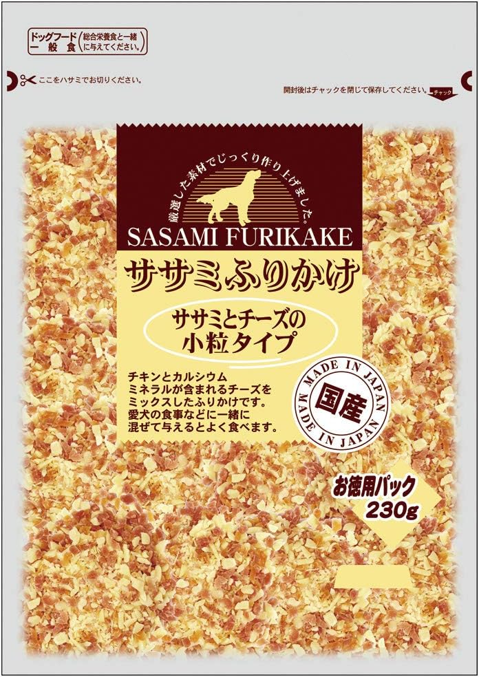 【36個セット】九州ペットフード ふりかけお買い得ふりかけ鶏ささみとチーズ小粒タイプ230g｜スペシャルスペース　ペット館