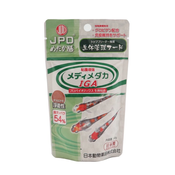 【12個セット】ニチドウ JPD めだか膳 メディメダカ IGA 40g