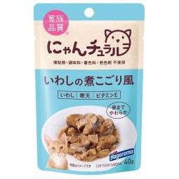 【96個セット】はごろもフーズにゃんチュラルパウチいわしの煮こごり風40g