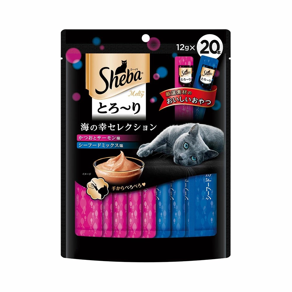 【6個セット】 マースジャパンリミテッド シーバ とろ~り メルティ 海の幸セレクション 12g×20本