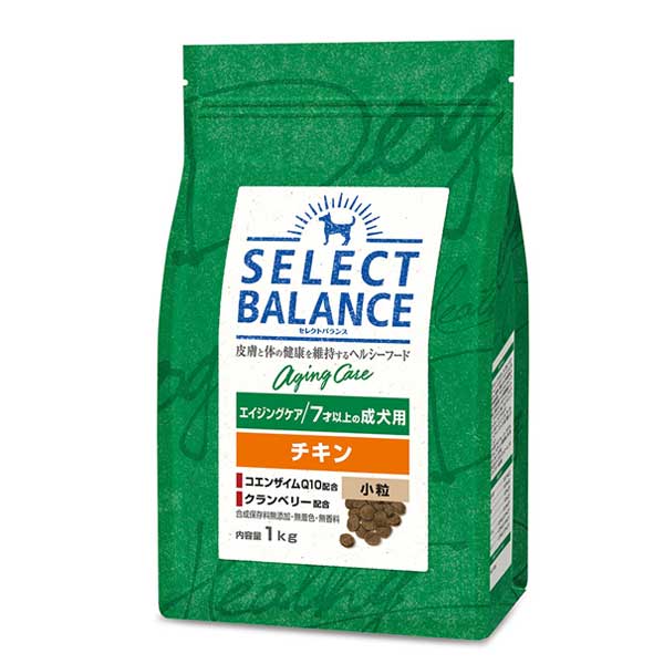 【8個セット】ベッツ・チョイス・ジャパン セレクトバランス エイジングケア チキン 小粒 7才以上 成犬用 1kg|スペシャルスペース ペット館