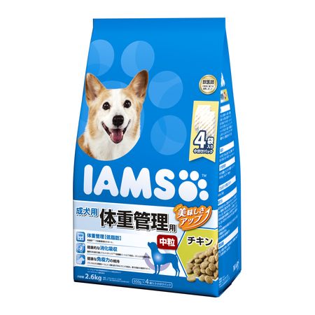 【2個セット】 マースジャパンリミテッド アイムス 成犬用 体重管理用 チキン 中粒 2.6kg