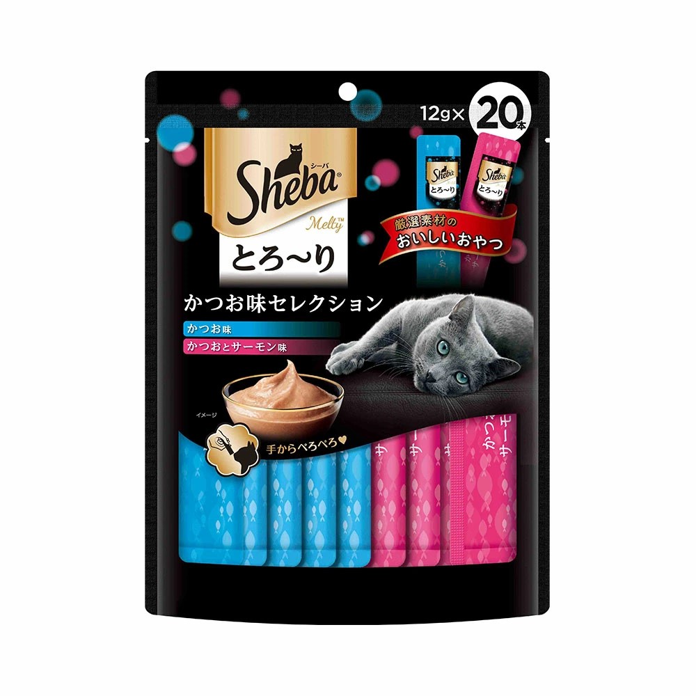 【20個セット】 マースジャパンリミテッド シーバ とろ～り メルティ かつお味セレクション 12g×20本