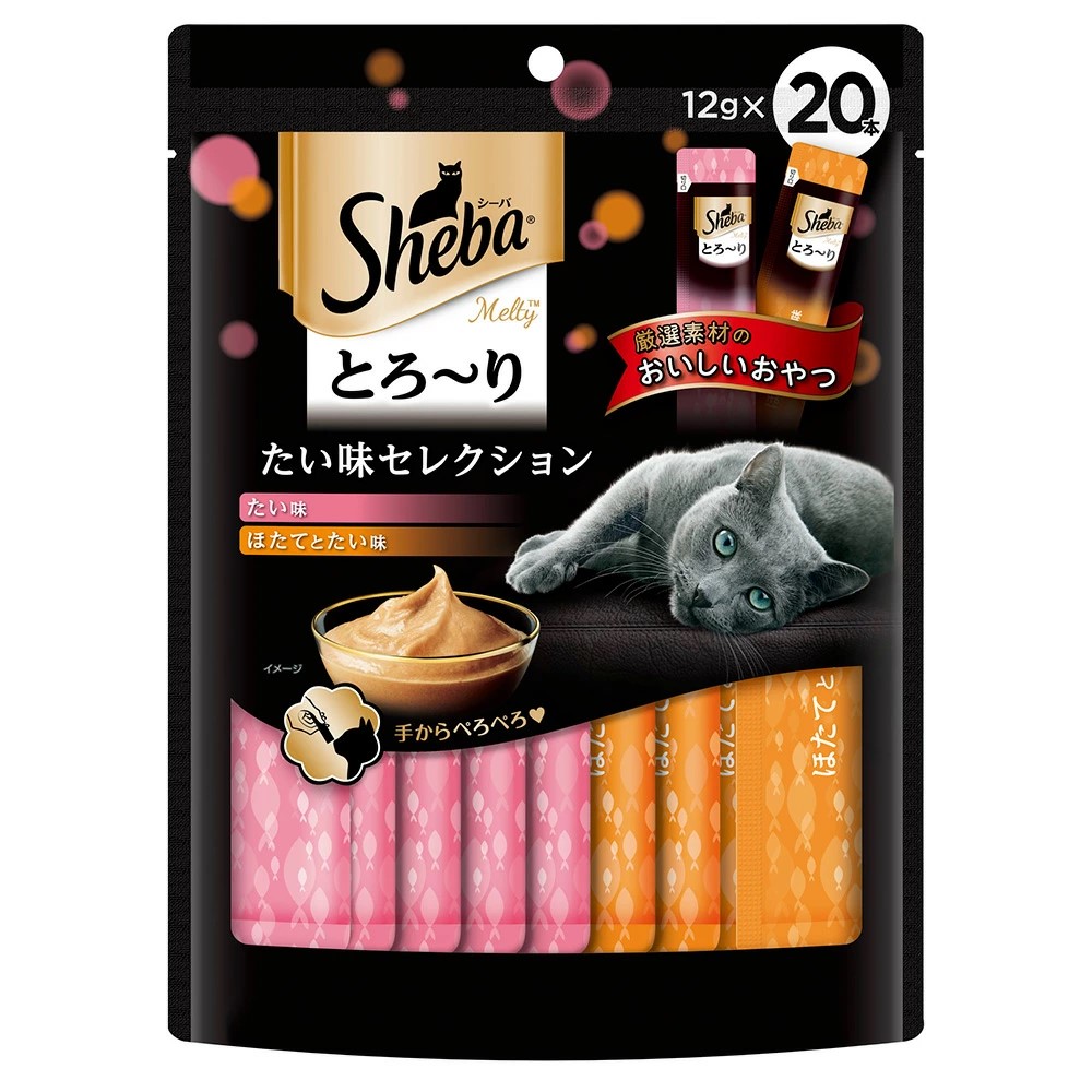 【20個セット】 マースジャパンリミテッドシーバ とろ～り メルティ たい味セレクション 12ｇ×20本
