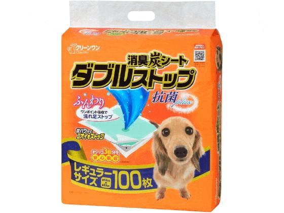 【4個セット】クリーンワン消臭炭シートダブルストップレギュラー100P