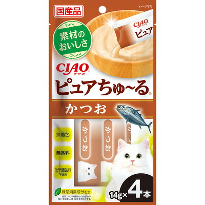 【48個仕かける】CIAO 純然たるちゅーる かつお 14g×4P
