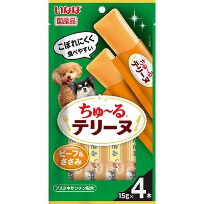 【48個セット】ちゅーるテリーヌ　ビーフ＆ささみ 15g×4P