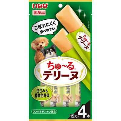 【24個セット】ちゅーるテリーヌ　ささみ＆緑黄色野菜 15g×4P