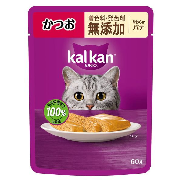 【120個仕掛ける】マースジャパン カルカンパウチ やわらかパティー かつお 染めつける料・発色剤 無つけ加える 60g