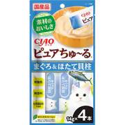 【48個仕かける】CIAO 純然たるちゅーる まぐろ＆ほたて内転筋 14g×4P