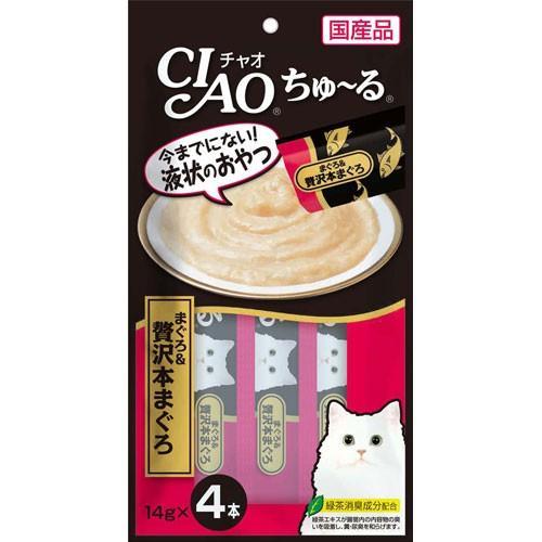 【48個仕かける】CIAO 純然たるちゅーる まぐろ＆贅沢さ本まぐろ 14g×4P