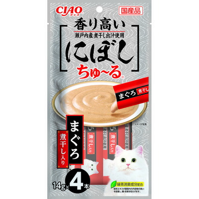 【48個仕かける】いなば CIAO にぼしちゅーる まぐろ 煮干入り口・入口 14g×4P