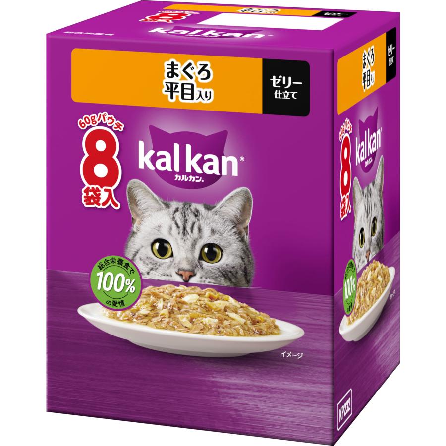 【10個セット】マースジャパン カルカンパウチ まぐろ 平目入り 60g×8
