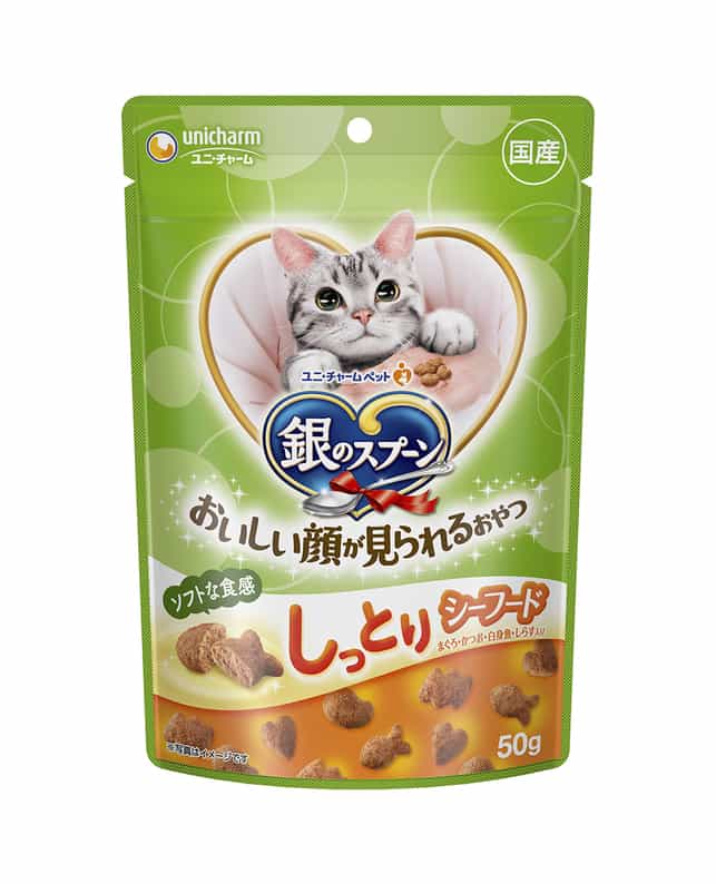 ユニチャームペット 【60個仕掛ける】ユニ・チャーム愛玩動物 銀の御匙おいしい顔が見られるお兄ちゃんしっとりシーフード50g