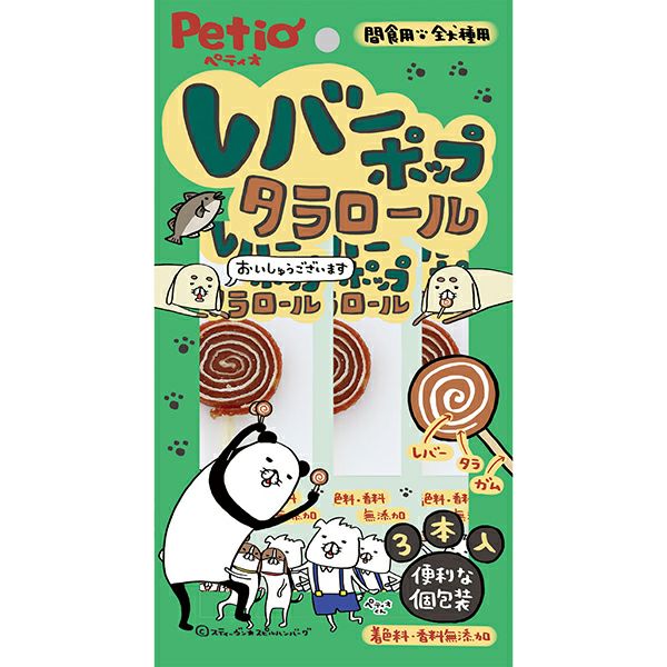 【30個セット】ペティオ レバーポップ　タラロール 3本入