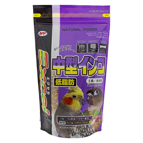 【30個セット】 ナチュラルペットフーズ エクセル　中型インコ低脂肪　皮付き 500g｜スペシャルスペース　ペット館