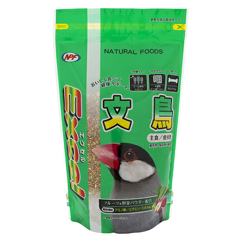 【30個セット】 ナチュラルペットフーズ株式会社 エクセル 文鳥 皮付き 600g