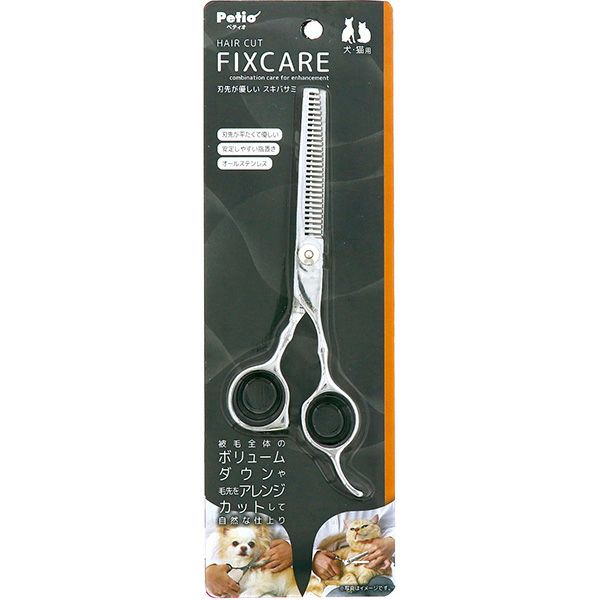 ペティオ 【12個セット】ペティオ FIXCARE　刃先が優しい　スキバサミ