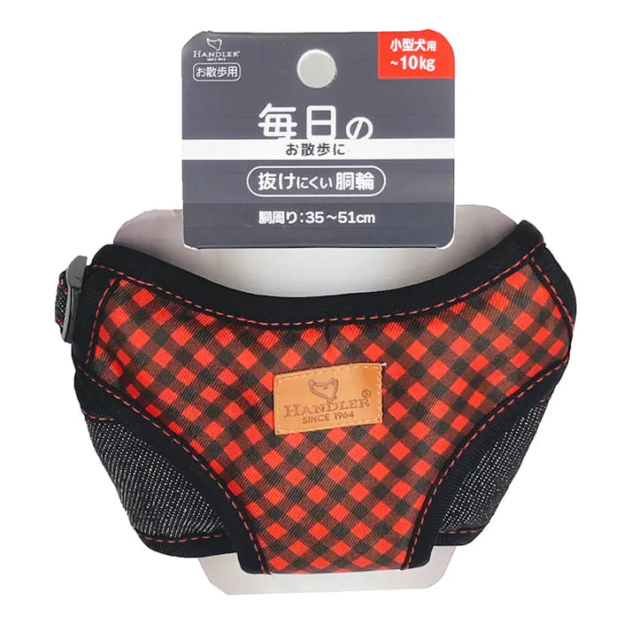 【6個セット】アース・ペット エブリデイチェックデニムソフト軽胴輪黒S